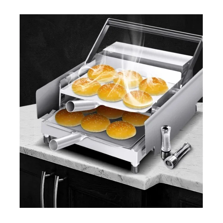 China Hamburger Press Burger Patty Maker Burger Bread Baking Machine