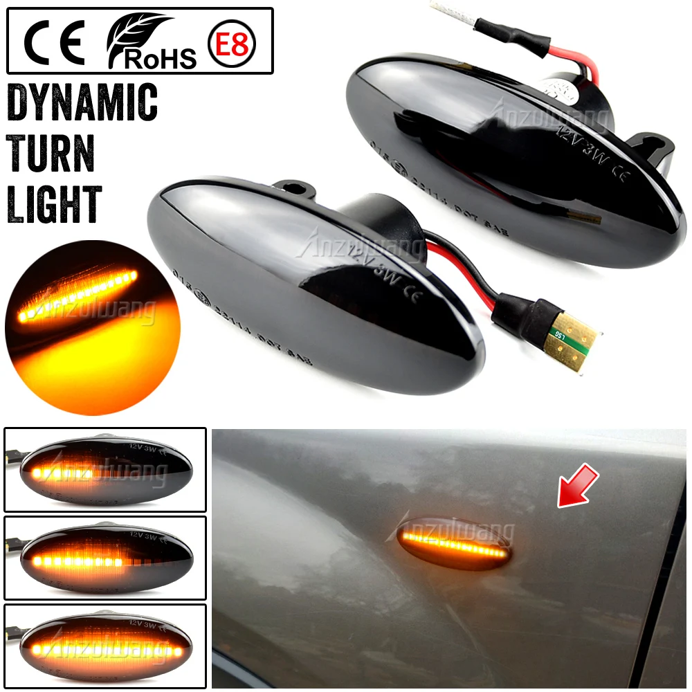 Laterale Dinamico Indicatore Direzione Laterale A LED, Lampeggiante