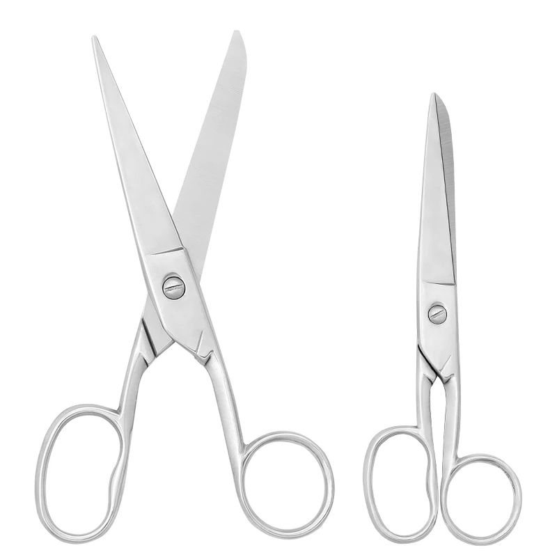 SHWAKK 17cm 20cm Stainless Steel Leather Fabric Scissors Cutter Tailor