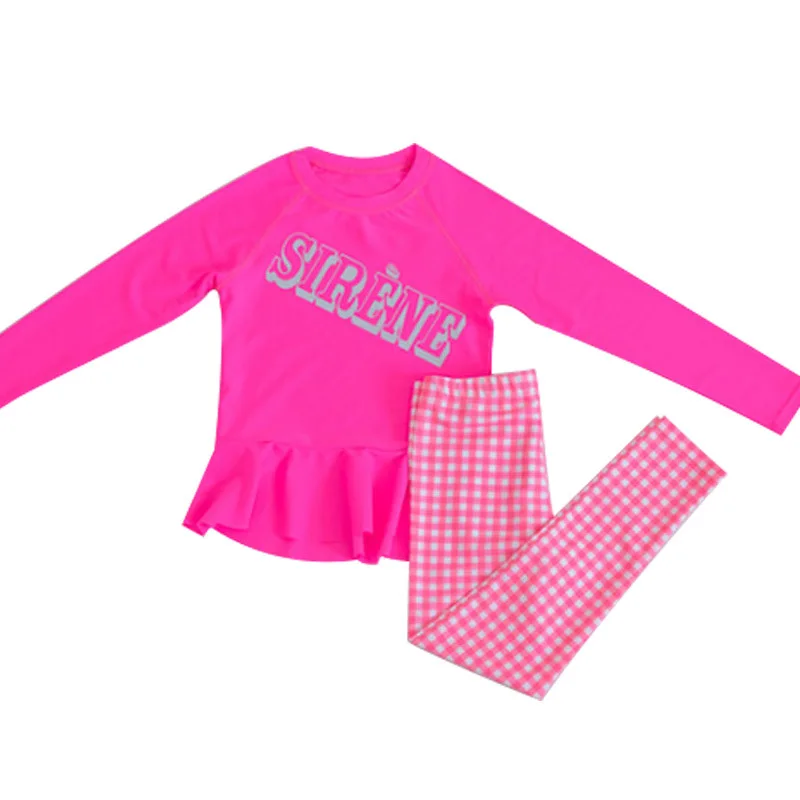 JiAmy Costume da bagno da bambina con cappello da sole, a maniche lunghe, protezione UV, per neonate, costume da bagno, rosa scuro, 0-3 Mesi