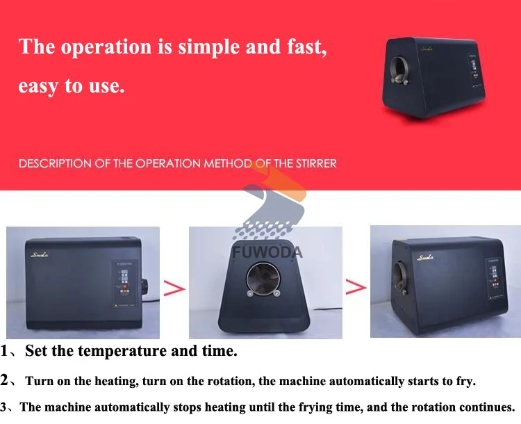 Description Picture 3 of item220V Electric Chestnut Roasting Machine Nuts Coffee Bean Roaster Machine Grains Dryer Machine Cocoa Beans Roasting Machine