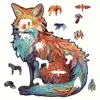 3D Wooden Puzzle Animal  for adults and kids jigsaw Puzzles Cat Children's Puzzle Toy Festival Gift Fox Shape Jigsaw Puzzles 4