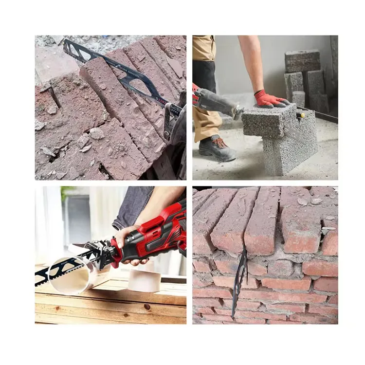 1pc 12in Demolition Masonry Reciprocating Saw Blade-Hard Alloy Blade for Cutting Brick, Wood, Metal, PVC Tube, Porous Concrete reciprocating saw blades