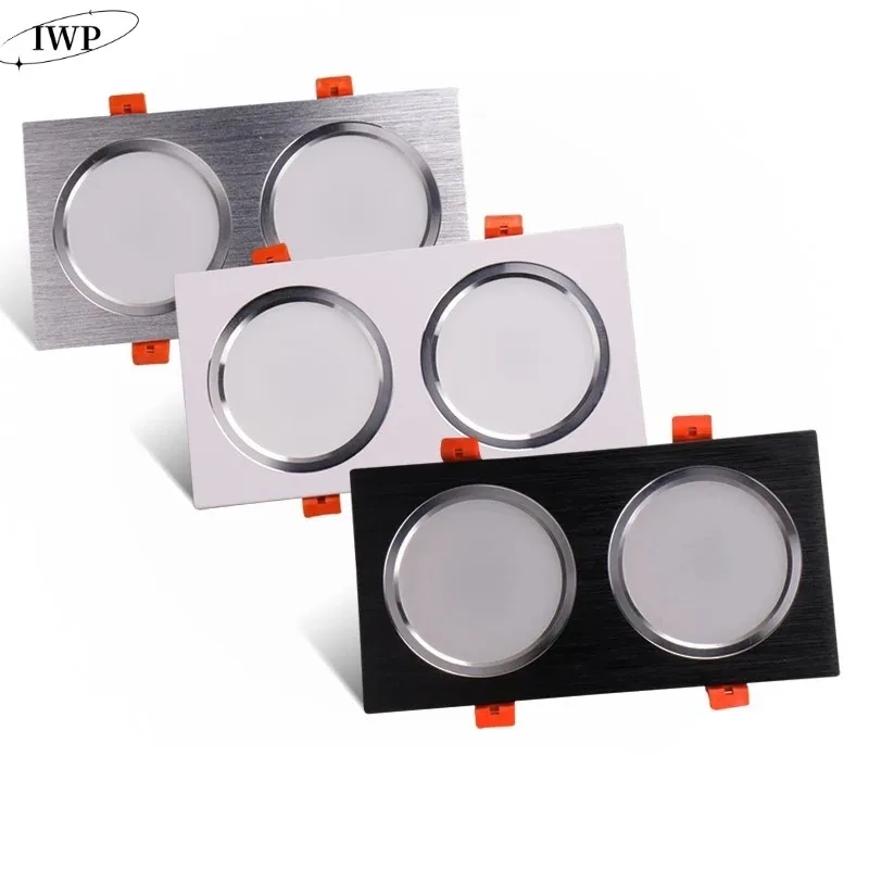 

Dimmable Recessed Anti Glare LED Downlights 12W/18W/24W SMD5730 Chip Ceiling Spot Lights AC85~265V Background Lamps+Led Drive