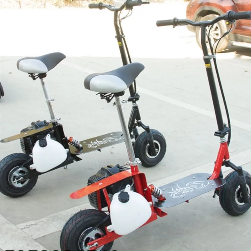 Two-stroke 52CC Electric Scooter Large Fuel Tank Folding Hand-pull Start