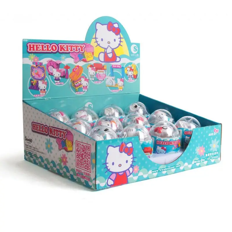 Chaosheng Anime Hello Kitty Sanrio Girls' Toy Gift Twisted Egg Children's Puzzle Assembly Building Block Kids Toy Christmas Gift