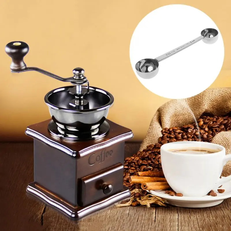 Kitchen Measuring Spoons Measuring Spoon Set Stainless Steel Measuring Spoon Coffee Scoop Double Ended Tablespoon 15ml & 30ml