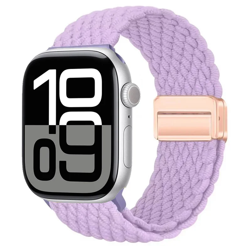 Nylon Braided Magnetic Strap for Apple Watch - Comfortable and Stylish Design