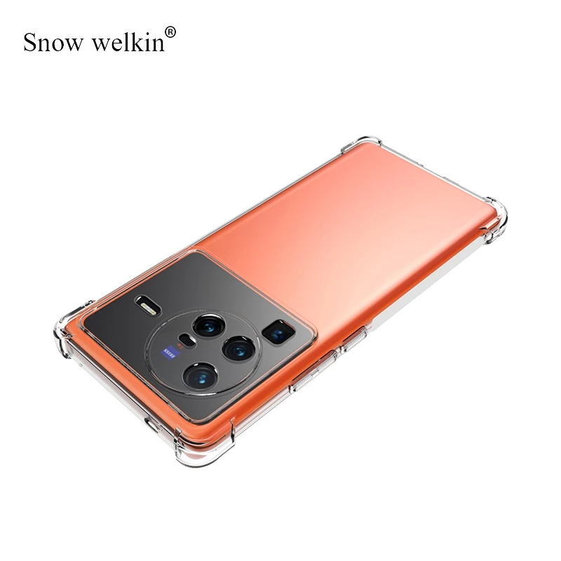 Clear Soft TPU Shockproof Back Cover with Airbag Buffer - Full Protection Case