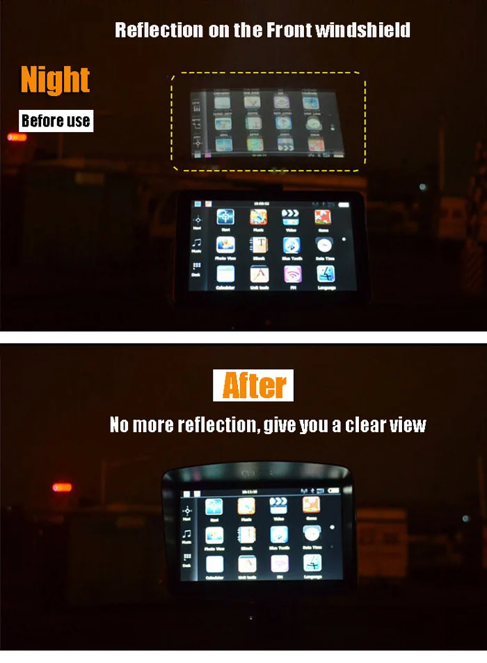 4.3 / 5 / 7 / GPS Navigation Accessories Inch Frame GPS Universal Sunshade Sun Shade GPS Screen Visor Hood Block
