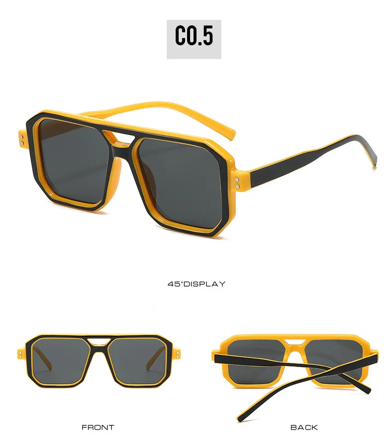 Retro Square Punk Sunglasses 20