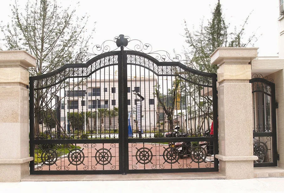 Custom High Quality Main Gate Color Door Iron Gate Design Wrought Iron Gate Iron Gates 3