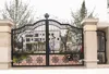 Custom High Quality Main Gate Color Door Iron Gate Design Wrought Iron Gate Iron Gates 3