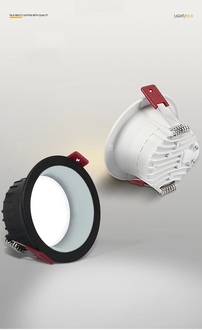 Round Anti Glare LED SMD2835 Recessed Downlight 1