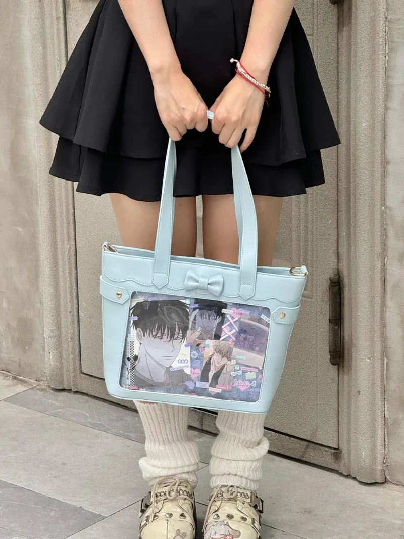 Sweet Bow Ita Bolsos Mujer Square Large Capacity Hand Bag Crossbady Zipper Sac Femme Shoulder Bags Original Tote Bolso 4