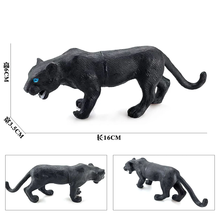 Oenux African and Wild Tiger Lion Figurine Educational Toy Set