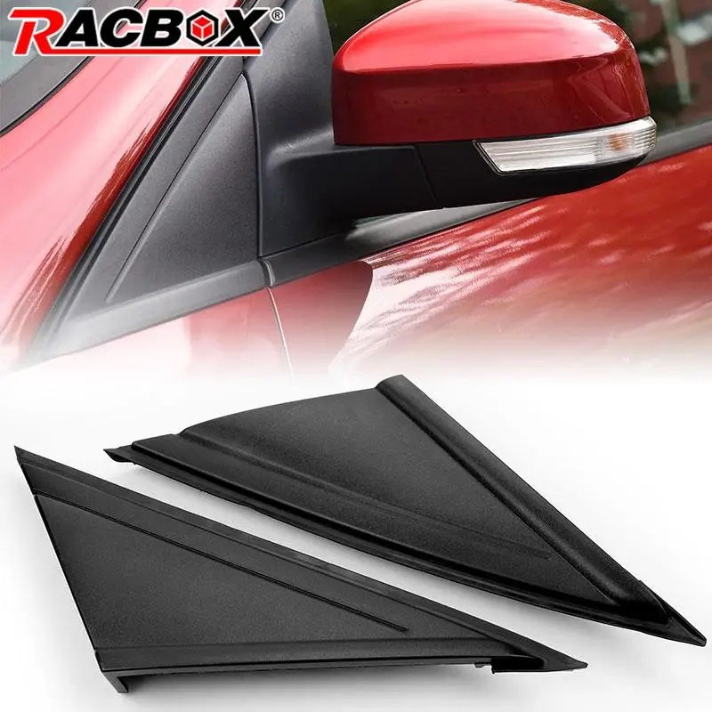 Right Side Mirror Corner Triangle Molding For Cadillac SRX 2010-2016 - Black & Chrome Trim - View #4