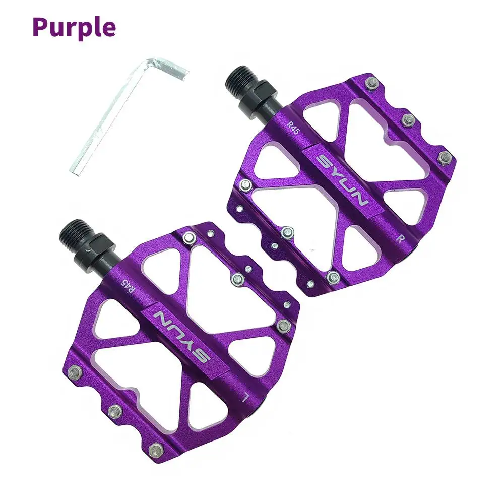 Mountain Bike Pedals SYUN Bicycle Pedal Ultra Light 3 Sealed Bearings 9/16 Aluminum Alloy MTB Road Bike Parts