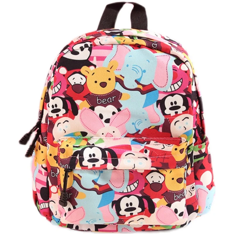MINISO Cartoon Mickey Minnie Children's Backpack Lightweight Leisure Kindergarten School Bag Men and Women Small School Bag