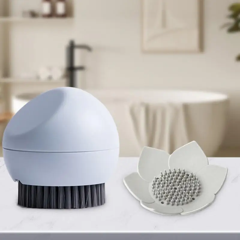 

Cleaning Brush Comfortable Anti-slip Soft Save Space Easy To Clean Save Time And Effort Bathroom Accessories Soap Box Durable