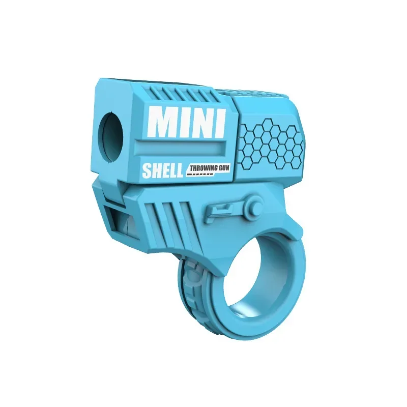Mini Ring Gun Shell-Ejecting Toy Gun Adult Fidget Toys Hand Spinner with 2 Shell Casings 10 Bullets Stress Relief Toys Gifts fidget toys fidget spinner fidget toy fidget spinners fidget toy set fingertip stress relief toy fingertip decompression toy decompression tool toy