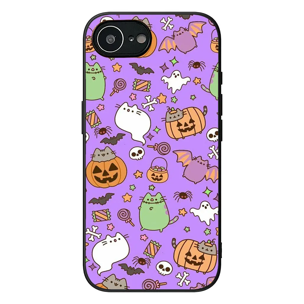 Little Ghost with Halloween Pumpkin Phone Cover - Festive Protective Case