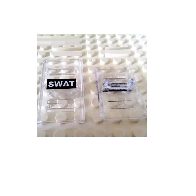 10 Pz Swat Scudi Esercito Building Blocks Pistola Armi Militari Accessori Polizia Della Città Playmobil Swat Figure Mini Giocattoli Originali