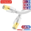 CAT8 Ethernet Cable  40Gbps 2000MHz High Speed RJ45 LAN Cable Flat & Round for Gaming PS5 Router Smart TV Server Patch Cord Cat8