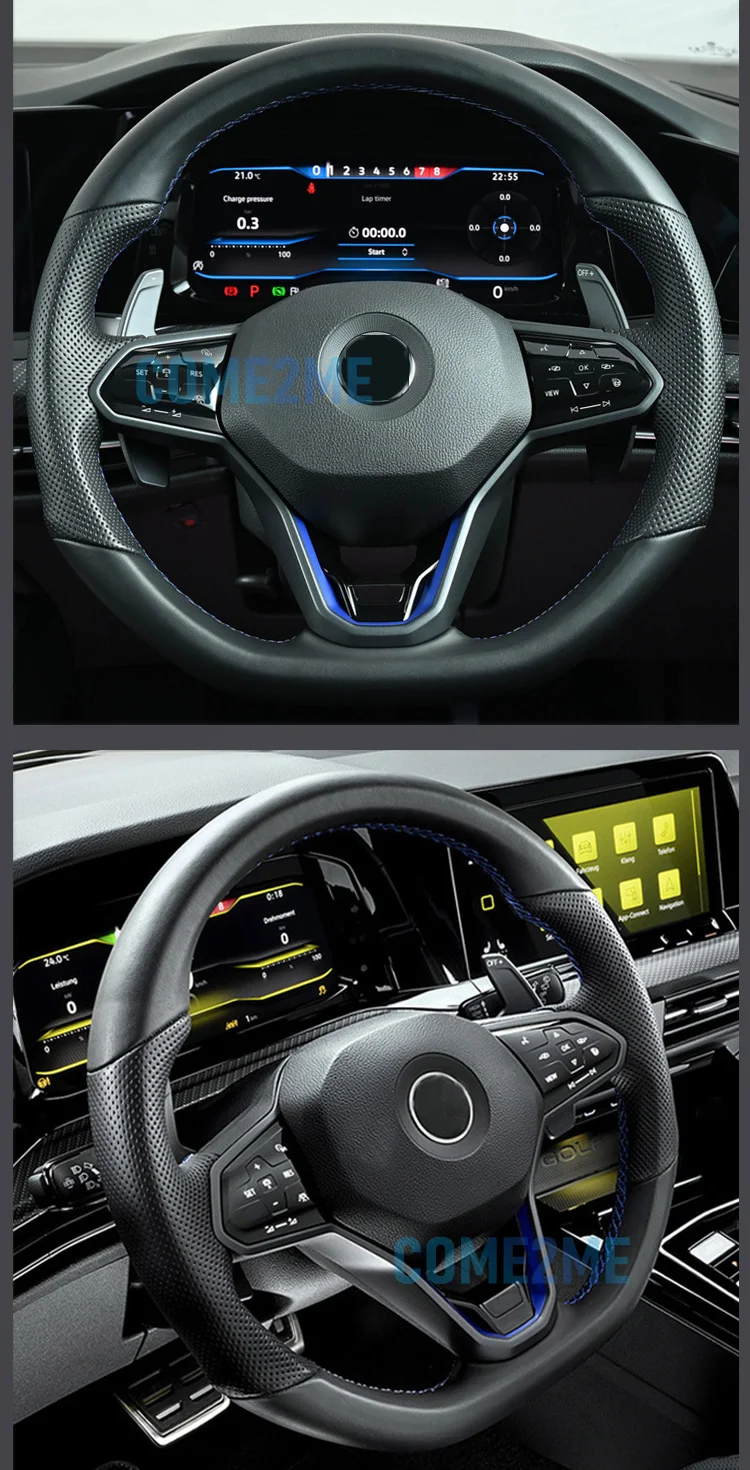 Multifunctional mechanical touch steering wheel decorative frame suitable for Vo