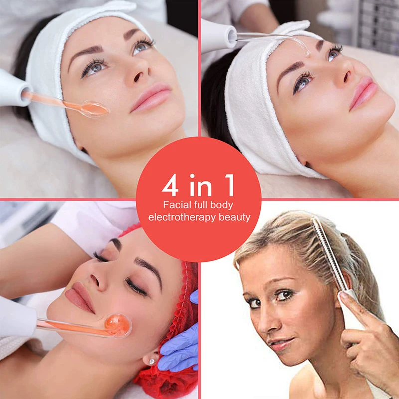 Professional Treatment Facial High Frequency Ozone Therapy Wand With Anti-Aging Skin Tightening Dark Circles Scalp Stimulator 2