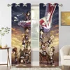Wings of Liberty Attack on Titan Retro 2 PC Blackout Windows Curtain  for Living Room Bedroom Bathroom Curtains 1
