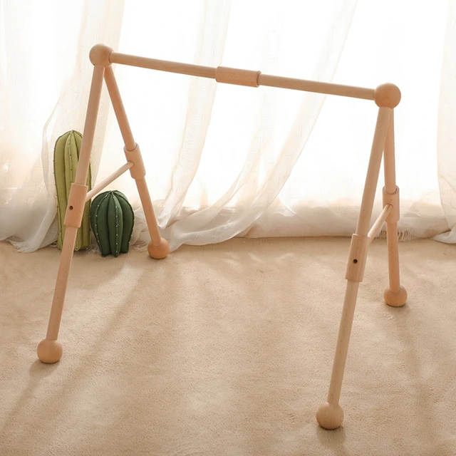Play Gym Mat For Baby Foldable Wooden Baby Gym With Toys