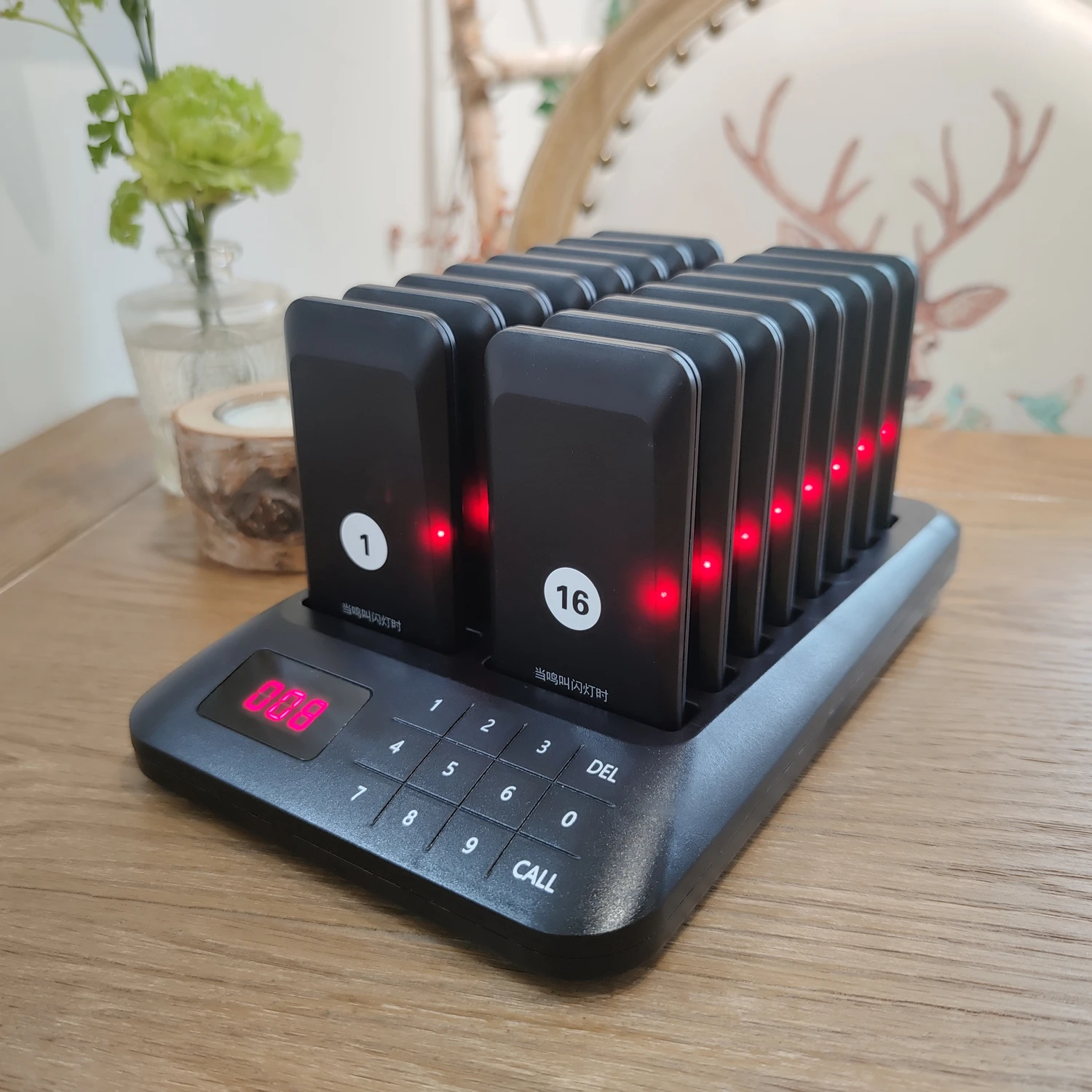 Restaurant Coasters Wireless Pager Buzzer Bell Calling System Coffe Coffee Fast Food Pagers Order Receiver(no vibration) wireless calling system