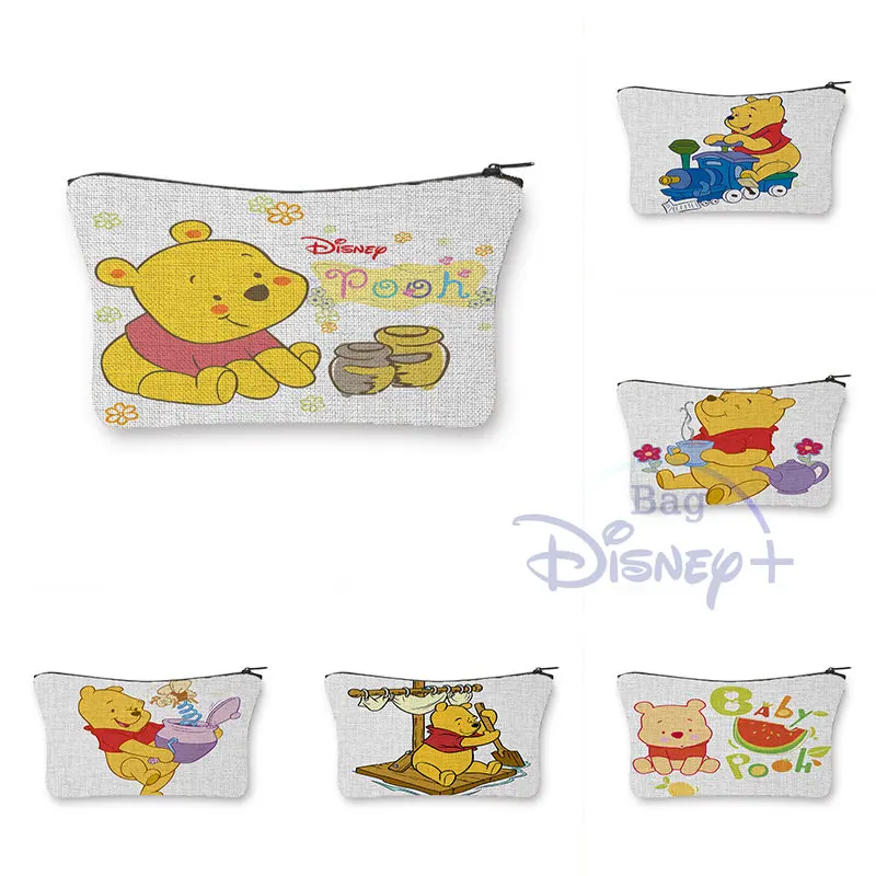 

Disney Winnie The Pooh Clutch Cosmetic Bags Cute Aesthetic Women Makeup Pouch Cartoon Pencil Case Child New Arrival Toiletry Bag