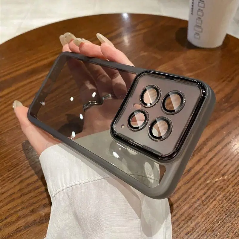 Luxury Soft Bumper Clear Back Phone Case Cover