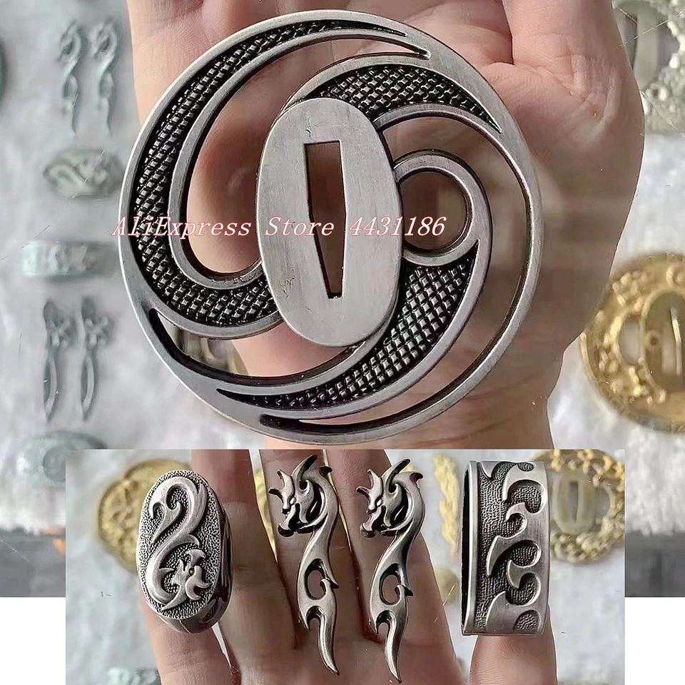 日本刀セット,青いトーカカタナ,和紙,ツタ,カブキ,フチ,カシュラ