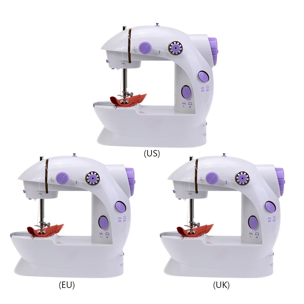 Small portable electric sewing machine household mobile fully automatic beginner's small desktop multifunctional locksmith sewing machine