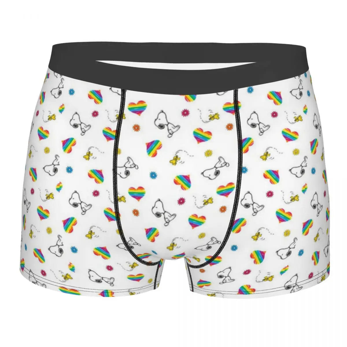 

Новинка мужское весеннее нижнее белье Snoopy Радуга брифы Мягкие Шорты Трусики Трусы