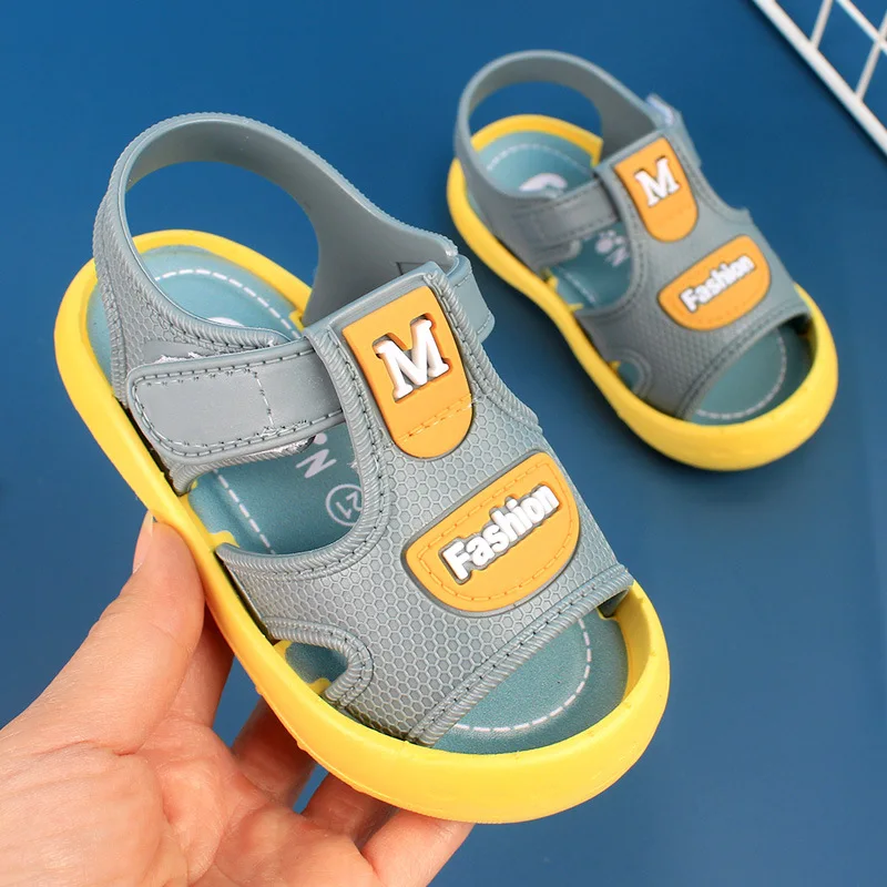 

Fashion Children's Sandals Wrapped Head Sandals Boys' Toddler Shoes 0-6 Years Girls Baby Shoes Waterproof Non-slip Beach Shoes