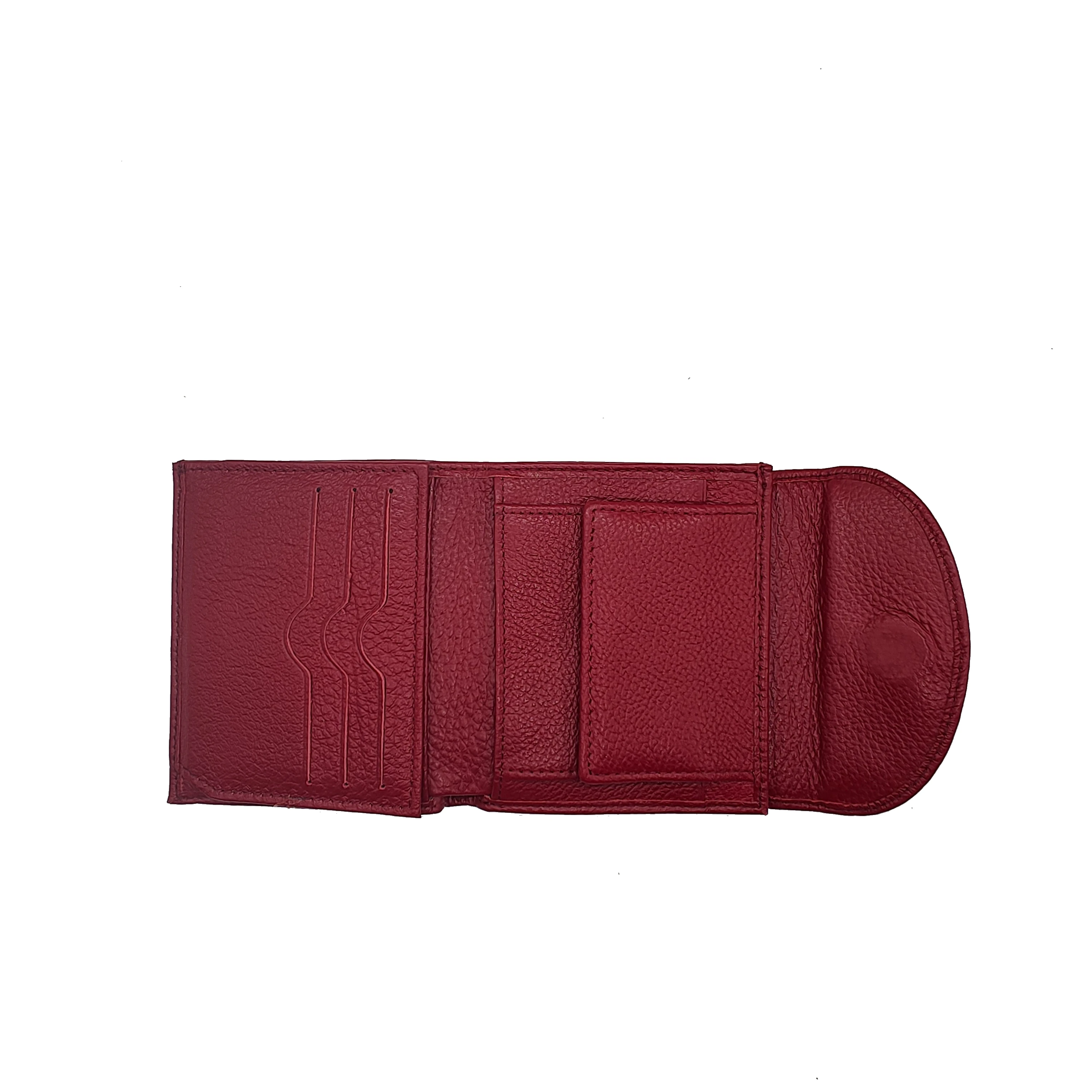 Womens Purses Fashion Flap Over Folded Short Wallet Soft Genuine Cow Leather ID Card Holders Money Coin Purse Gift for Ladies