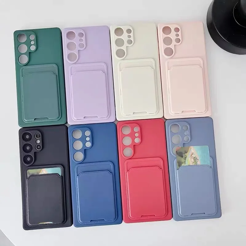 Luxury Cardholder Wallet Case - Ultra Thin Shockproof Soft Cover