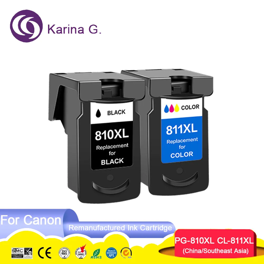 810XL 811XL PG810 CL811 PG 810 CL 811 XL PG-810 CL-811 Color Remanufacture Ink C