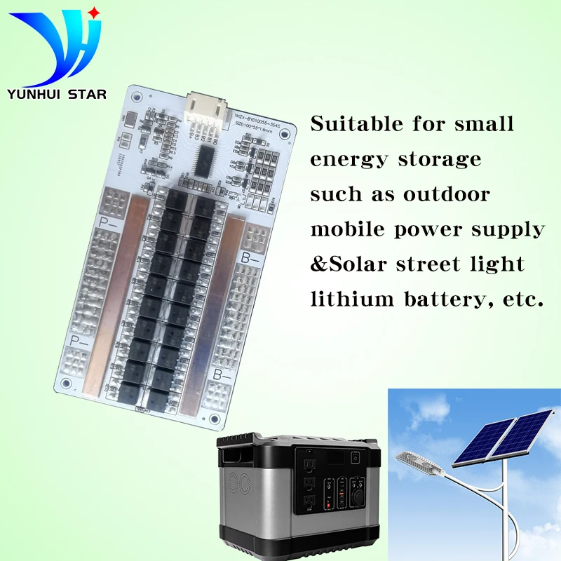 Yunhui Estrela 3s 12v Bms 60a Placa de Proteção da Bateria de Lítio com Função de Equilíbrio Automático Proteção contra Curto-circuito e Cabo Livre - Image 2