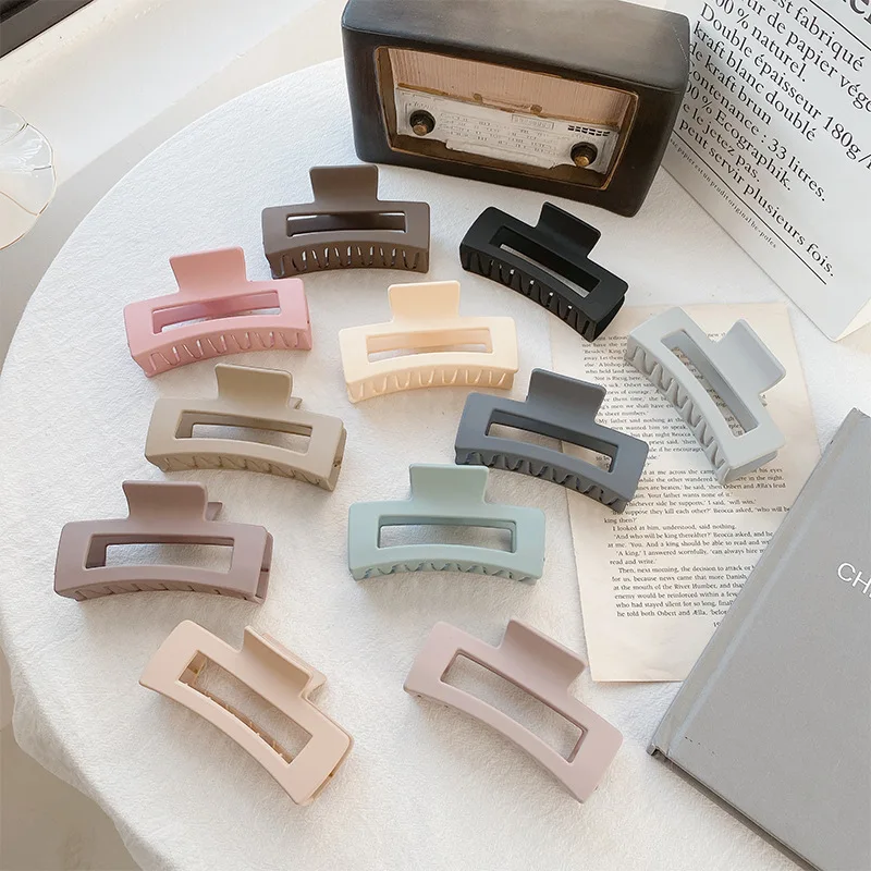 

New Solid Color Resin Korean Temperament Version Simplicity Hair Clip