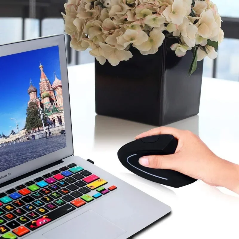 Ergonomic Mouse, 2.4G Vertical Mouse, Optical Mice with USB Receiver, Suitable for laptops, PCs, laptops, Computer