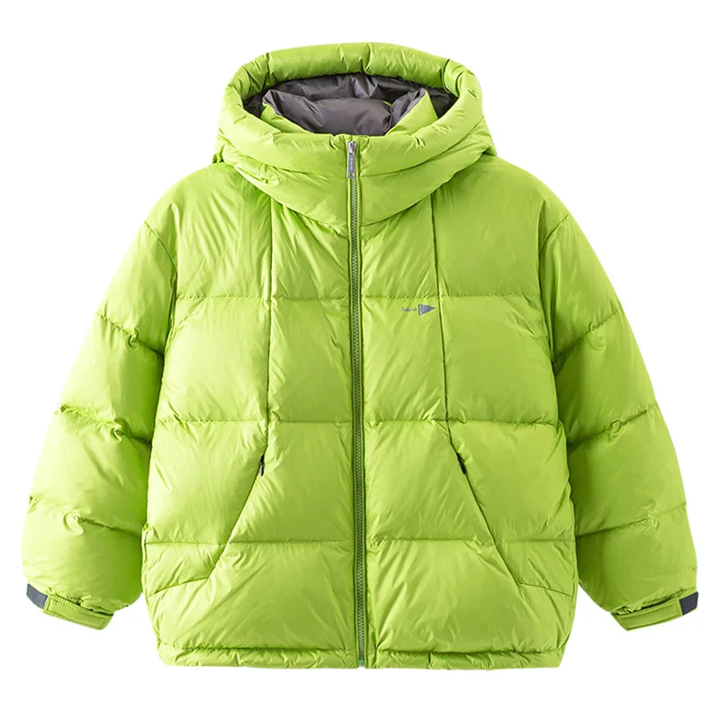 Boys Winter Clothing Contrast Color Bread Down Jacket Children's Winter Thickening Exercise Cold-Proof Disposable Coat