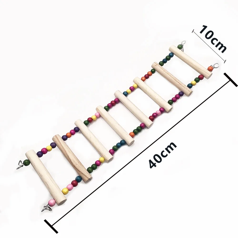 1pc Bird Cage Toys for Parrots Swing Chewing Training Toys Small Parrot Hanging Hammock Parrot Cage Bell Perch Toys Pet Supplies 5