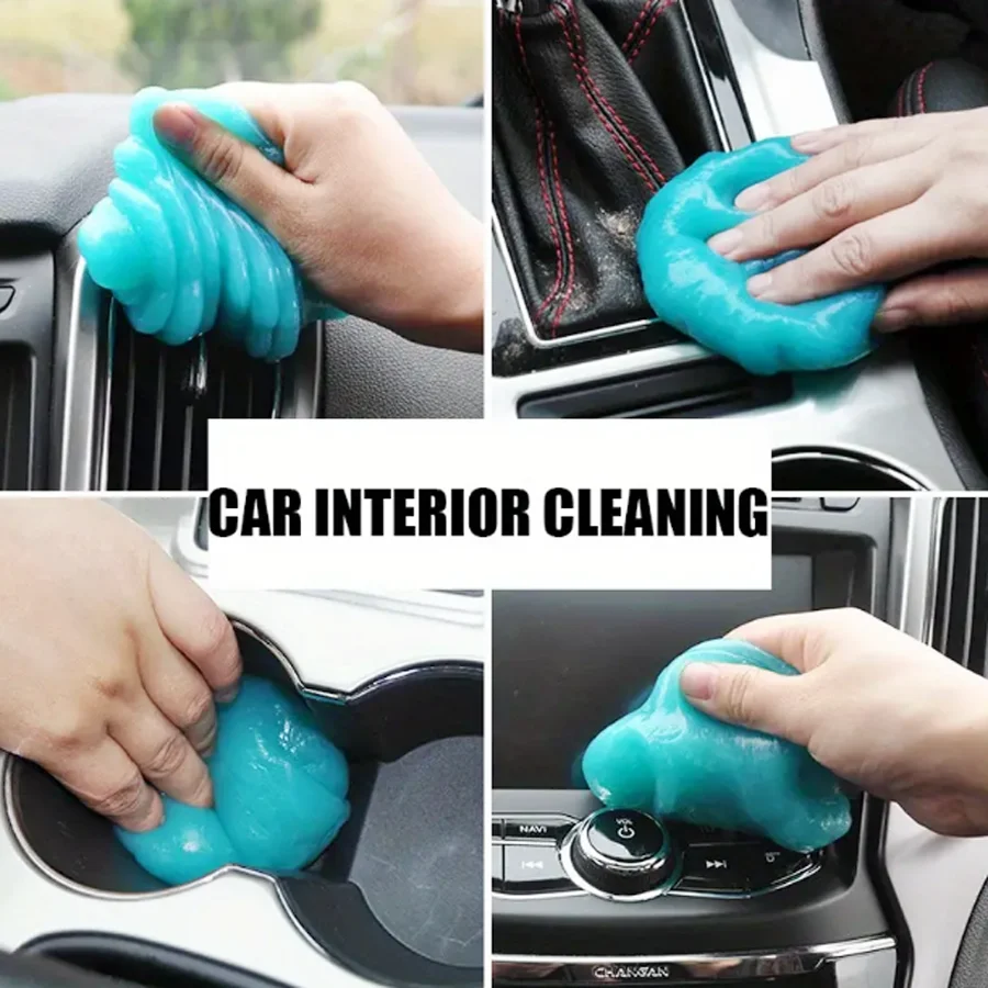 Car Cleaning Gel Air Vent Dashboard Laptop Keyboard Magic Car Wash Interior Dust Dirt Mud Gap Reusable Cleaning Wash Tool