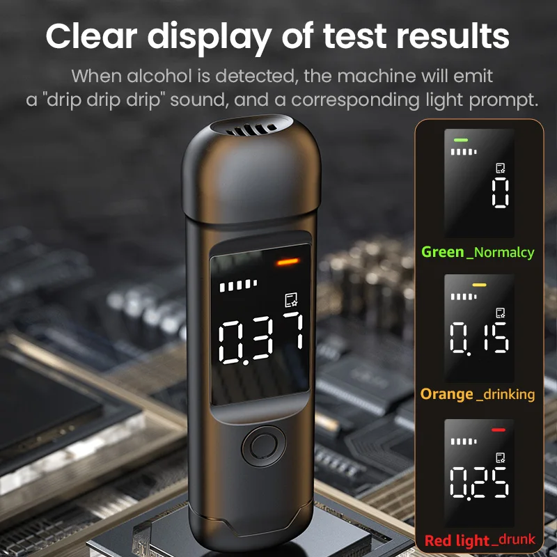 Alcohol Tester Portable Alcohol Detector Breathalyzer For Work Personal Driver Family Use alcohol tester breath alcohol tester