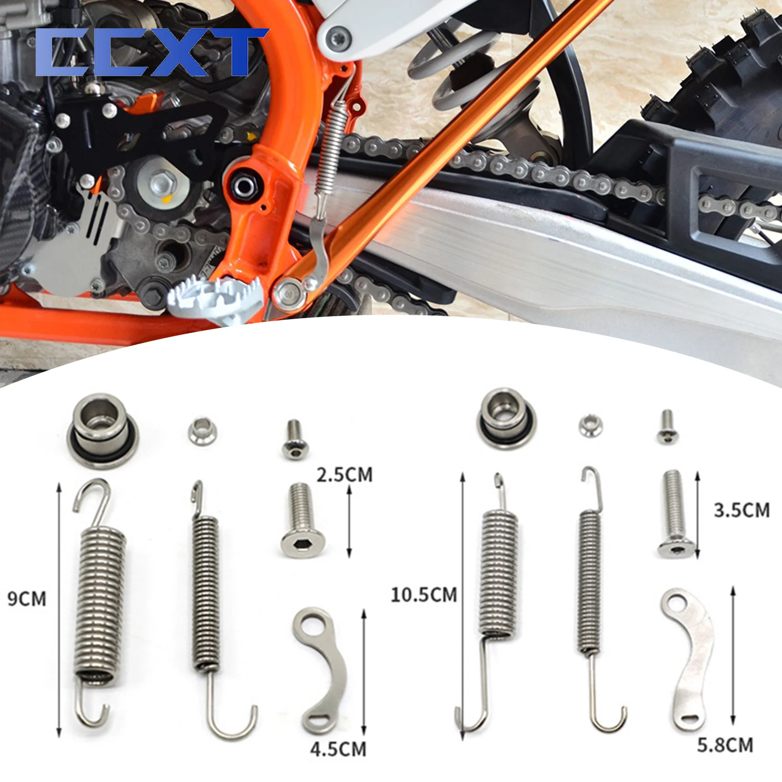 

Комплект пружин с откидной ножкой для мотоцикла KTM XCF XC XCFW XCW SX SXF EXC EXCF 150 200 250 300 350 400 450 500 Универсальный